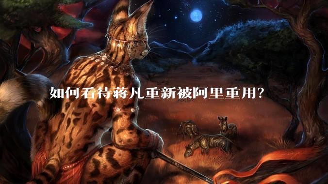 如何看待蒋凡重新被阿里重用？