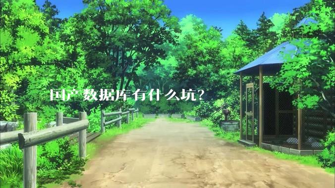 国产数据库有什么坑？
