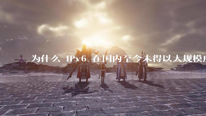 为什么 IPv6 在国内至今未得以大规模应用?